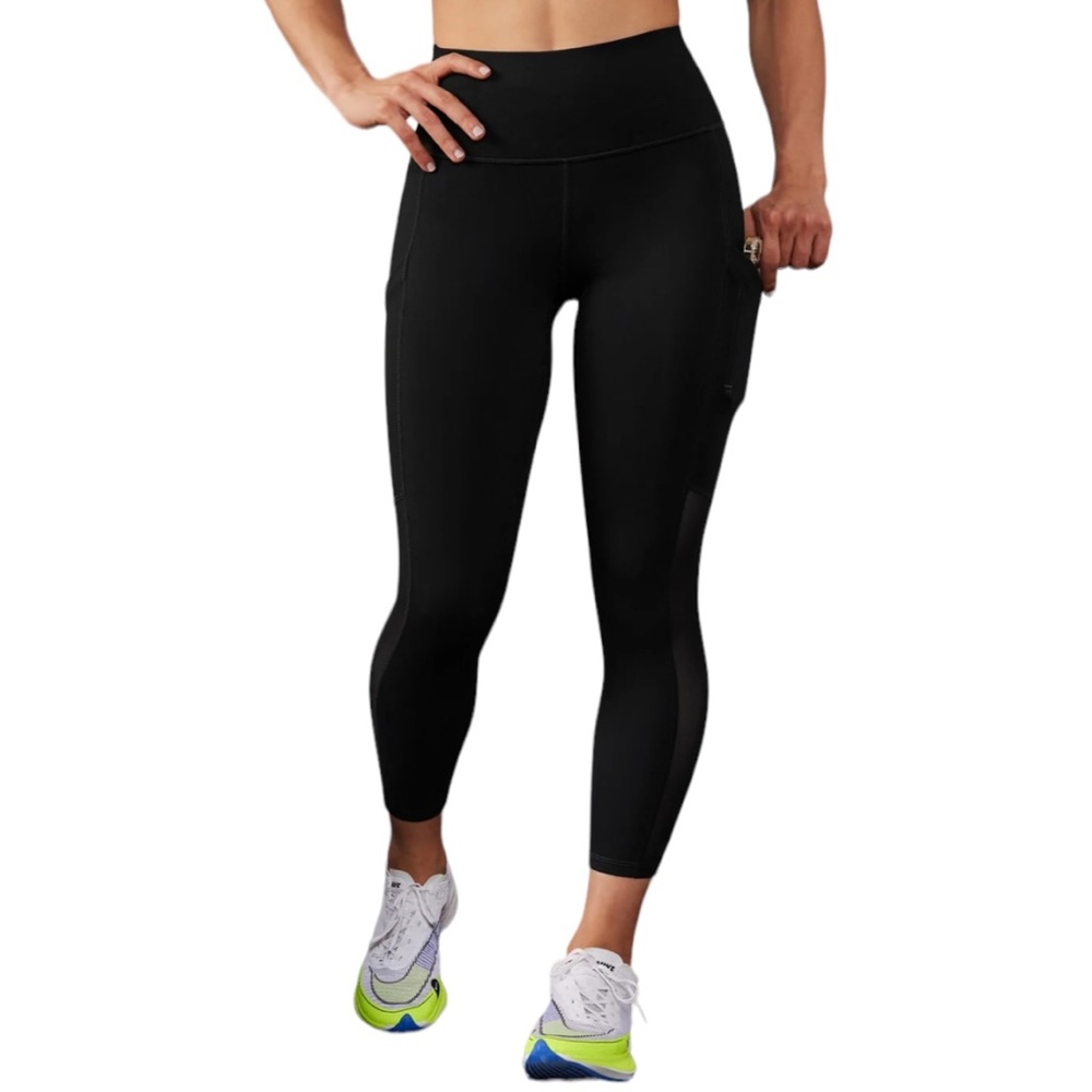 Fabletics Mila High Waisted Pocket Capri Powerhold [Gray]